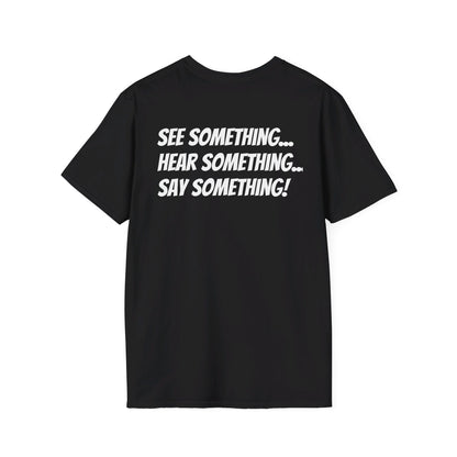 See Hear Say Monkey T Art by JozArtT1111 Unisex Softstyle T-Shirt - Divinely Inspired Creations by JozArtT1111
