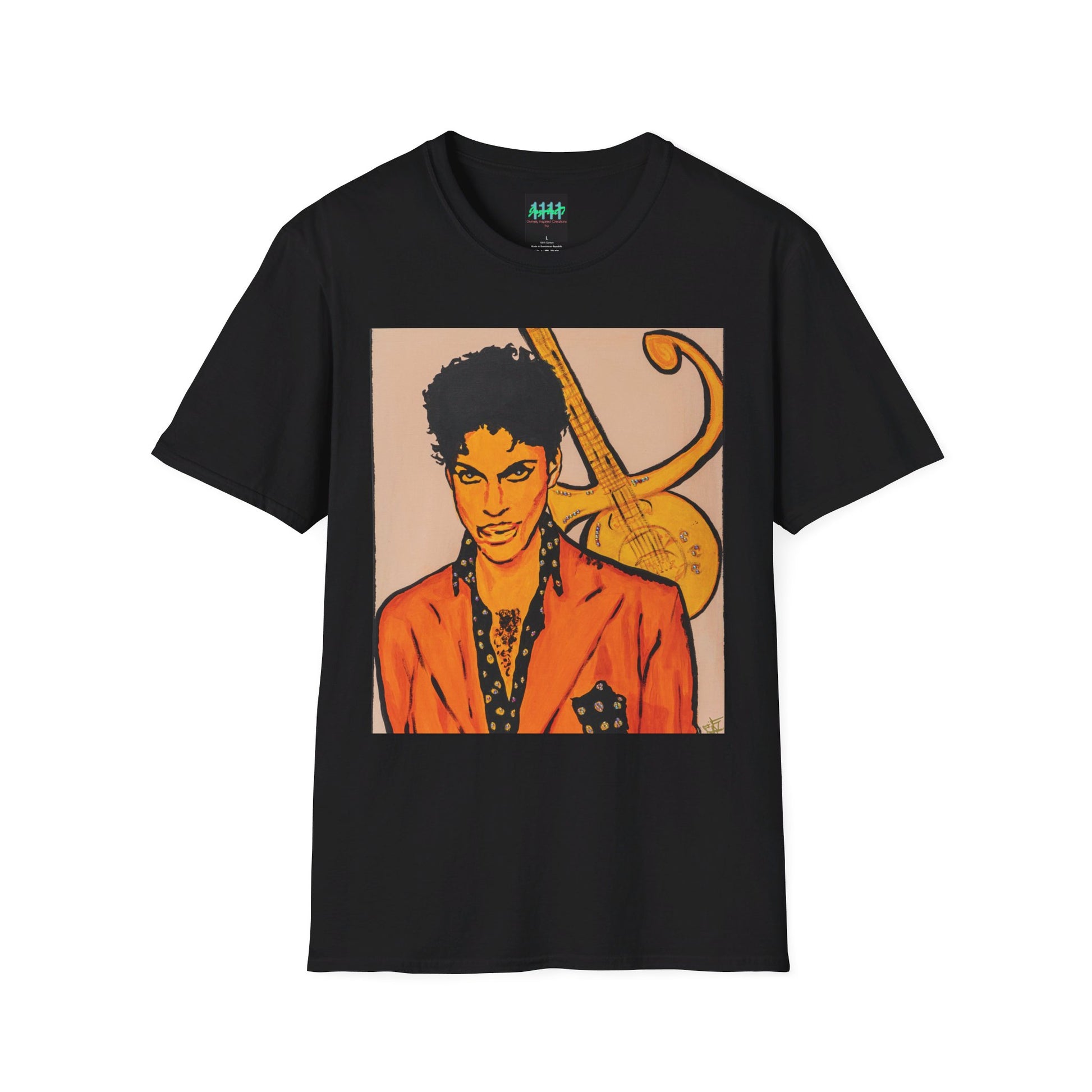 The Artist Formally Known as Prince Original Painting by JozArtT1111 Unisex Softstyle T-Shirt - Divinely Inspired Creations by JozArtT1111