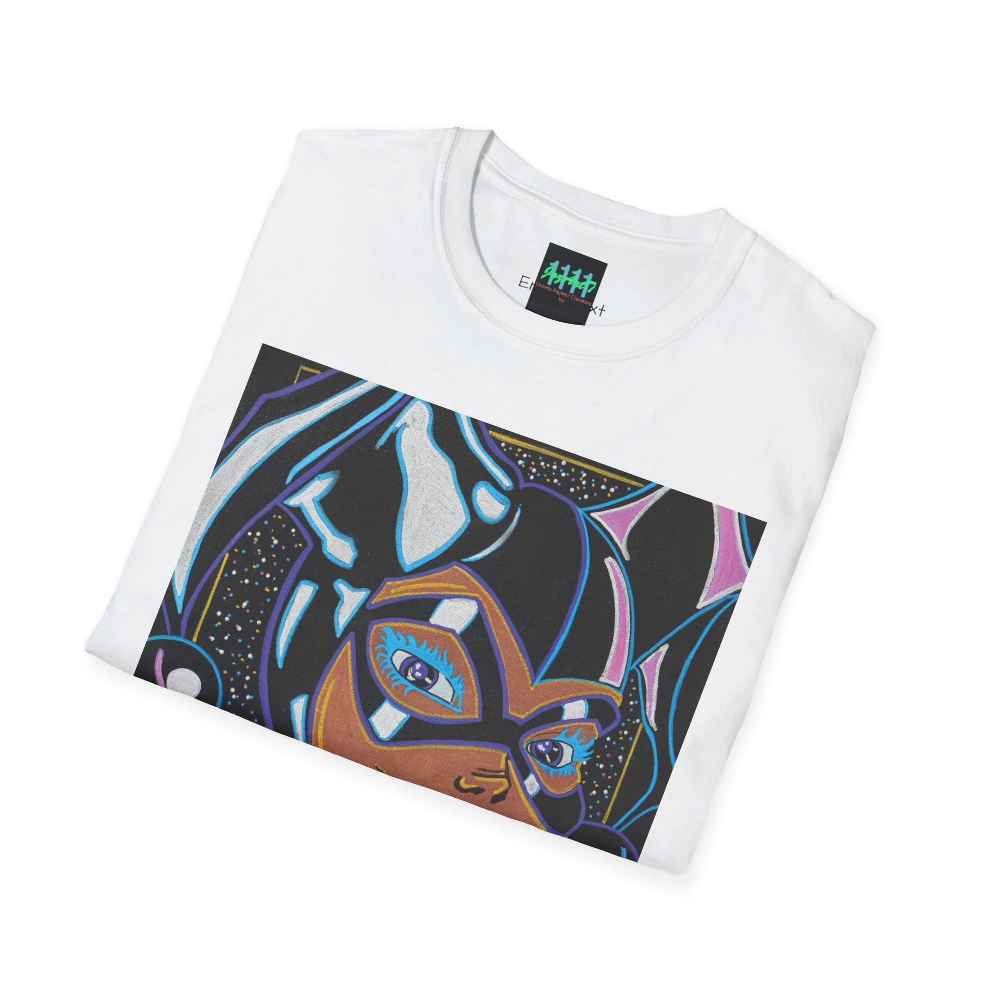 Black Harley Quinn Painting by JozArtT1111 Unisex Softstyle T-Shirt - Divinely Inspired Creations by JozArtT1111