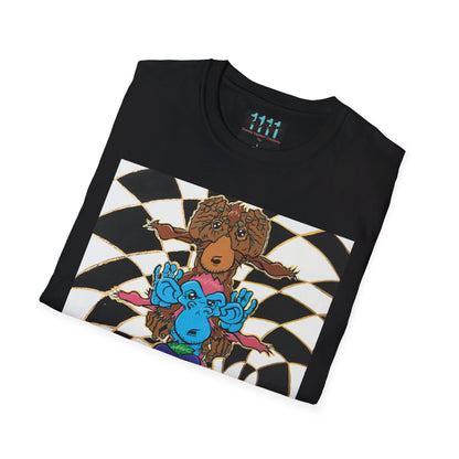 See Hear Say Monkey T Art by JozArtT1111 Unisex Softstyle T-Shirt - Divinely Inspired Creations by JozArtT1111