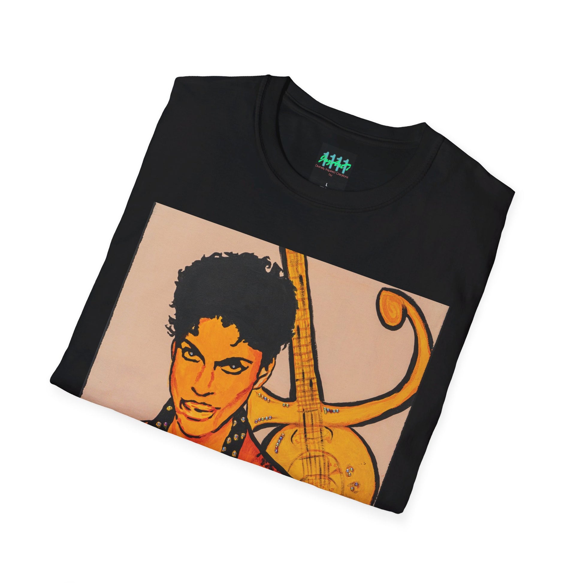 The Artist Formally Known as Prince Original Painting by JozArtT1111 Unisex Softstyle T-Shirt - Divinely Inspired Creations by JozArtT1111
