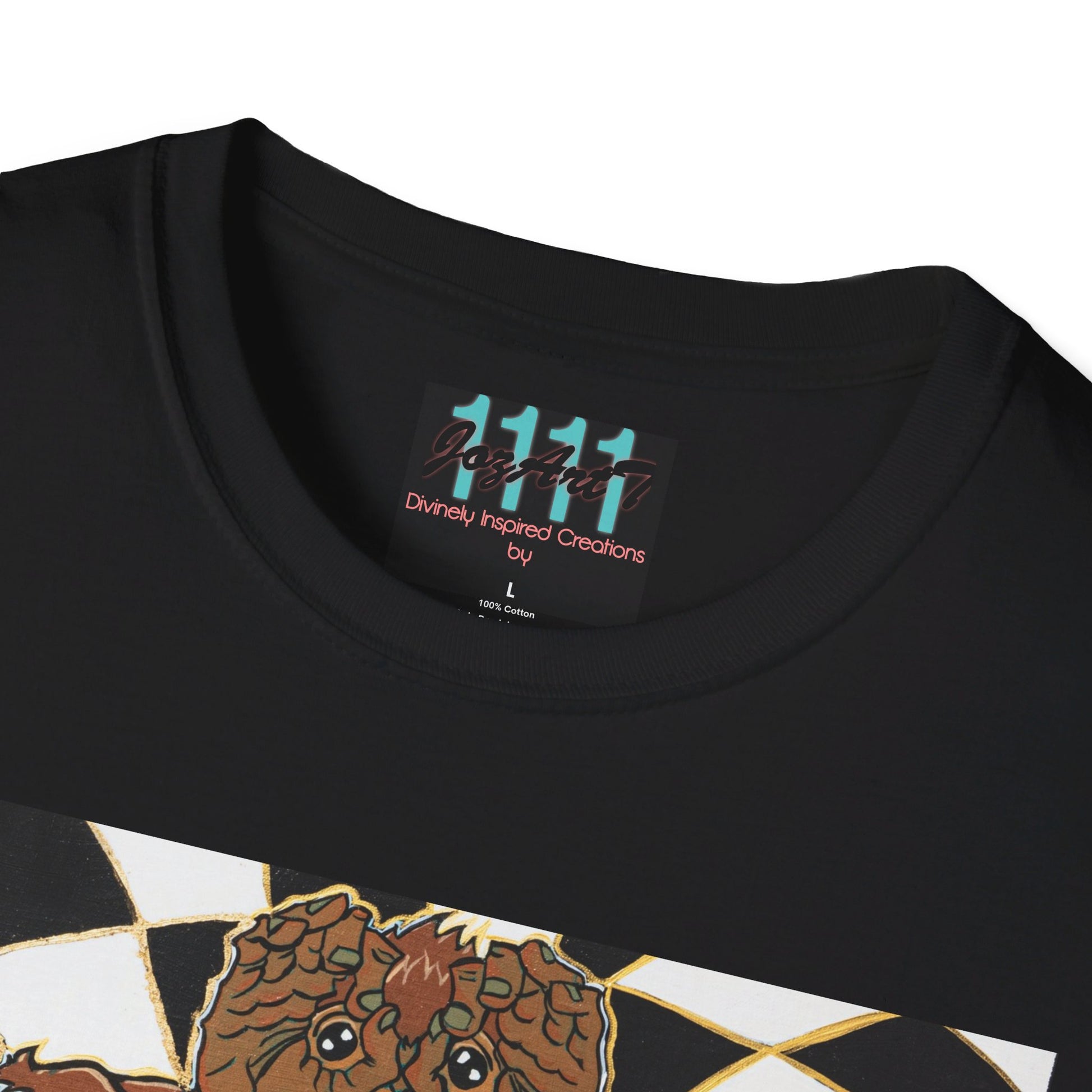 See Hear Say Monkey T Art by JozArtT1111 Unisex Softstyle T-Shirt - Divinely Inspired Creations by JozArtT1111