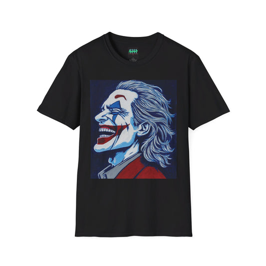 Joker 2024 Painting by JozArtT1111 Unisex Softstyle T-Shirt - Divinely Inspired Creations by JozArtT1111